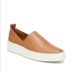 Vince Saxon Napa Leather Slip On Shoes